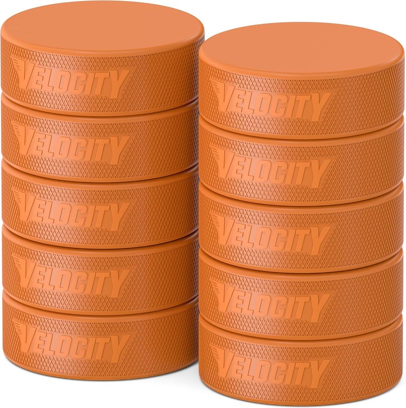 Velocity قرص هوكي، خفيف الوزن للشباب، رسمي لكبار السن، أقراص تدريب هوكي ثقيلة، 5، 10، 25، 50، و100 عبوة - Image 1
